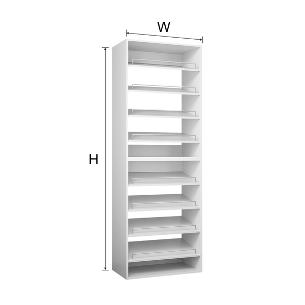 YChoiceMe White Open Storage Cabinet