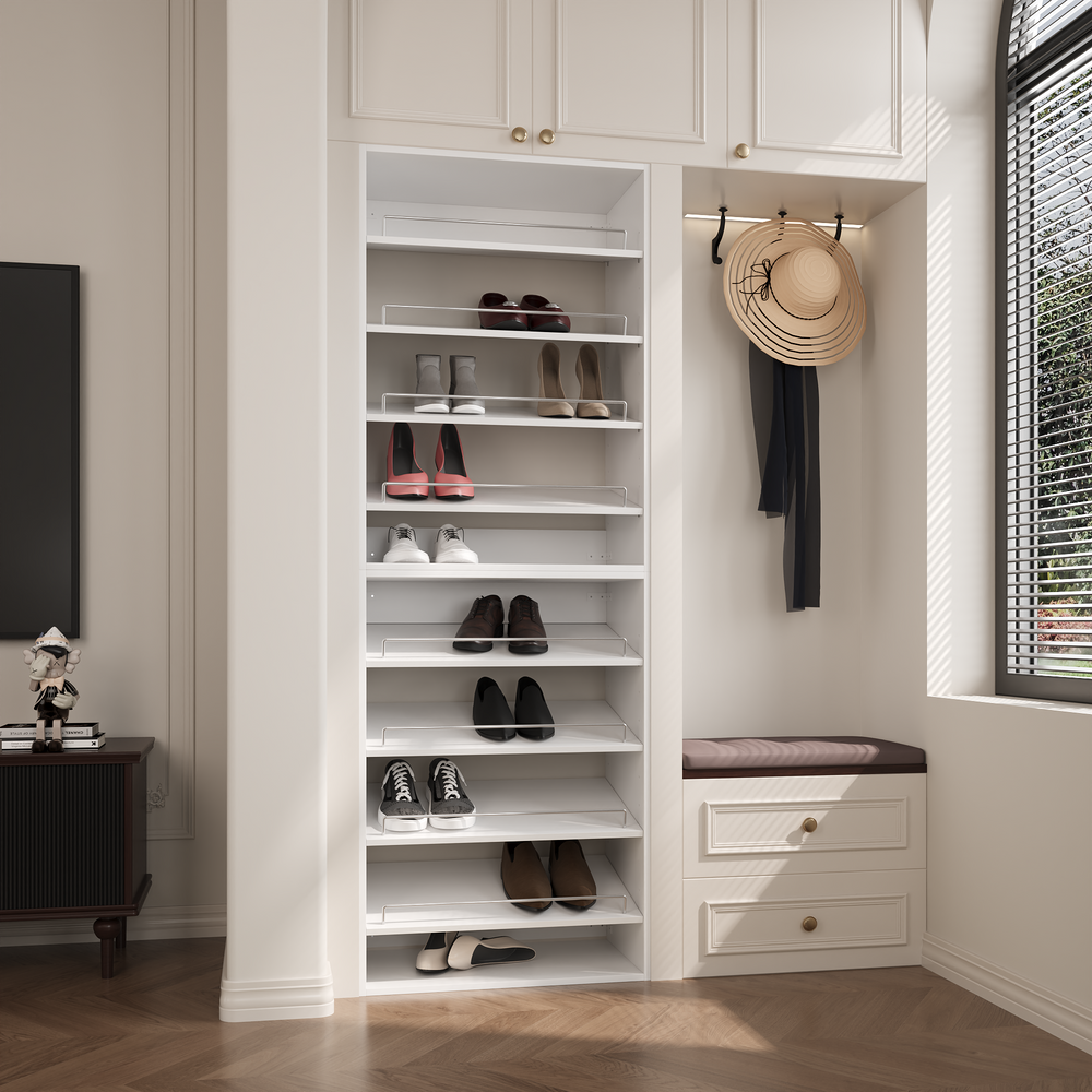 YChoiceMe White Open Storage Cabinet