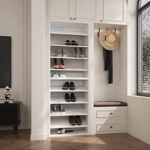 YChoiceMe White Open Storage Cabinet