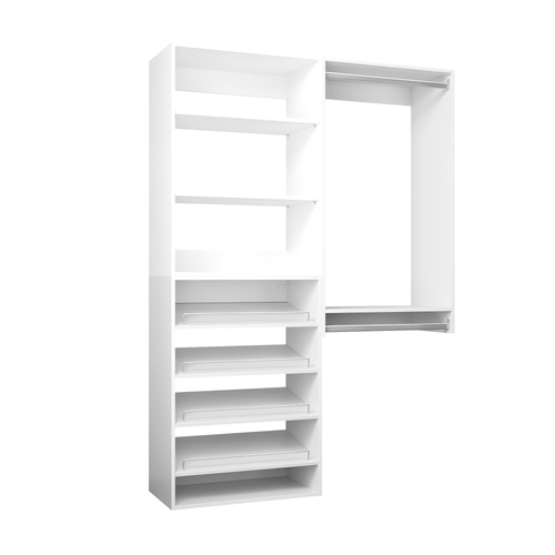 Modular Wardrobe System With Shoe Rack And Hanging