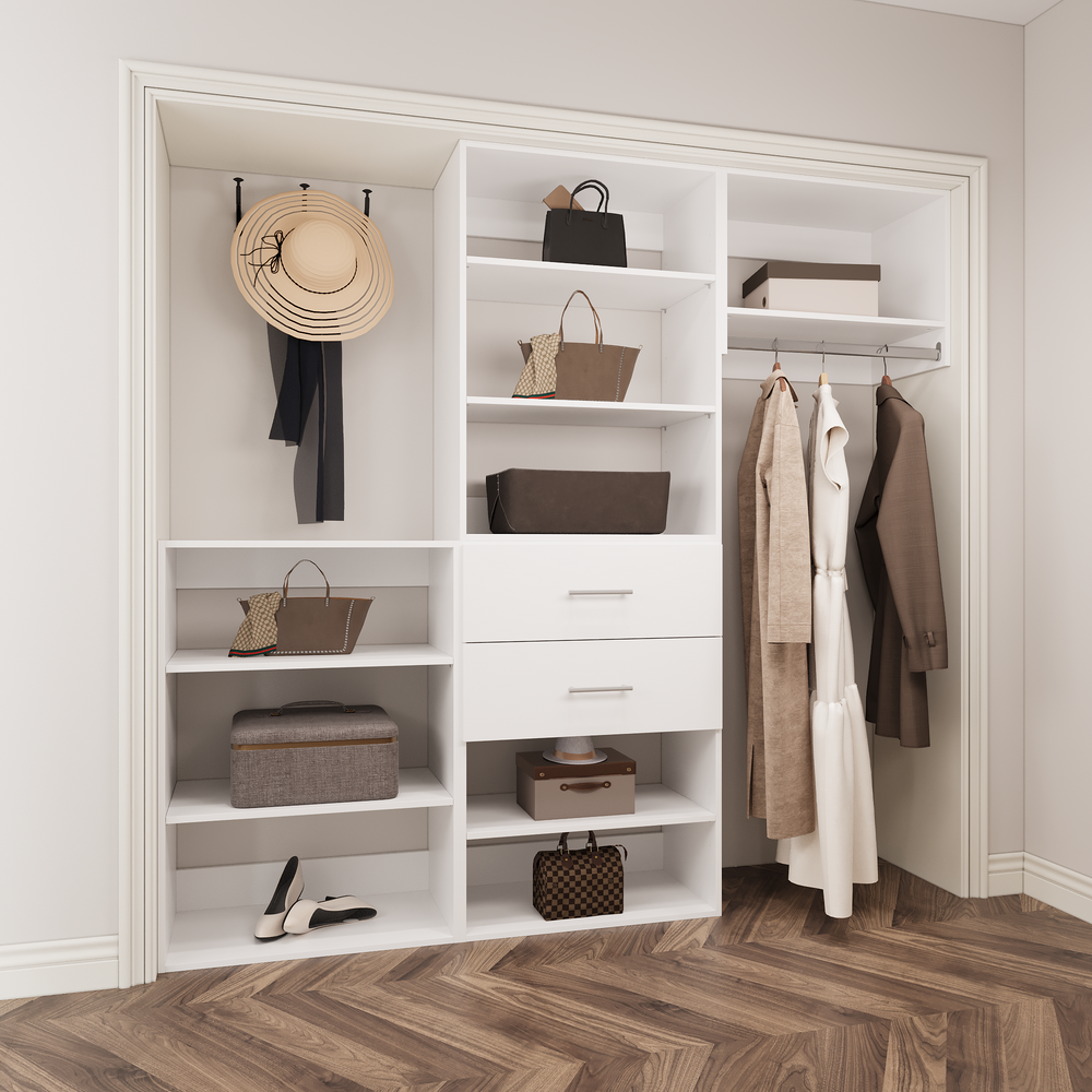 YChoiceMe Walk-In Wardrobe With Drawers Set