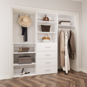 YChoiceMe 58.5-94.5 In Wide Drawer Closet System