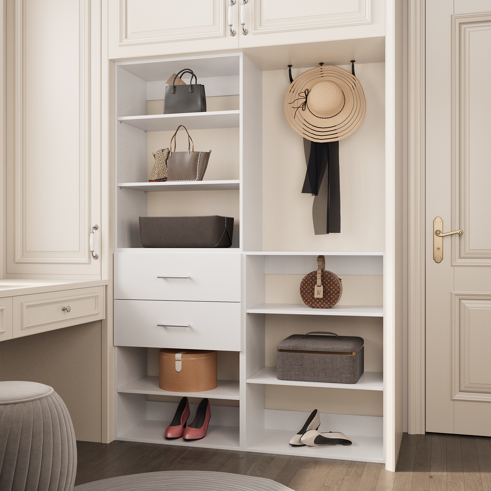 Modular Wardrobe System With Drawers