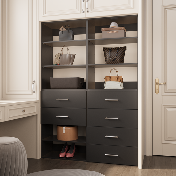 YChoiceMe White 6 Drawer Wardrobe