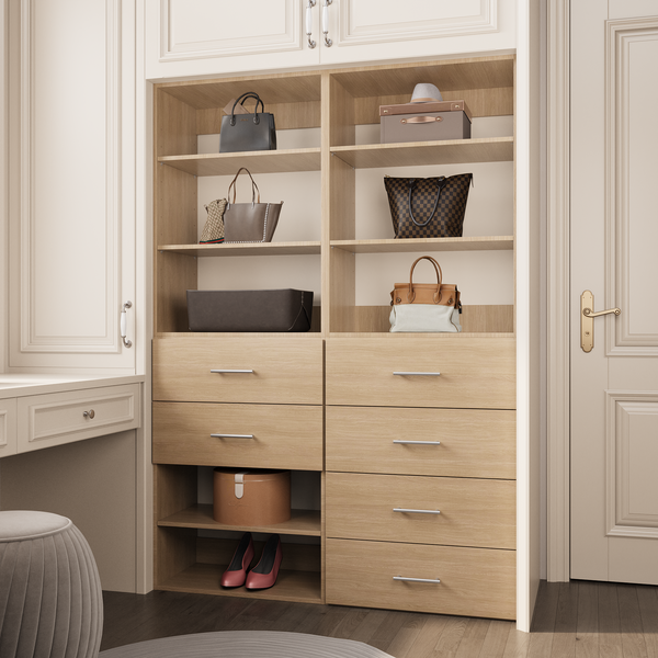 YChoiceMe White 6 Drawer Wardrobe