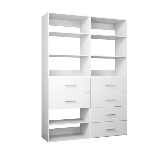 YChoiceMe White 6 Drawer Wardrobe