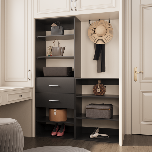 Modular Wardrobe System With Drawers