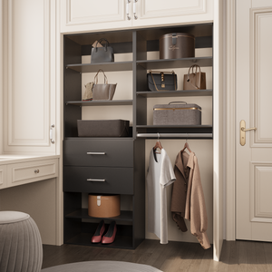 YChoiceMe Two Tier Deluxe White Coat Closet