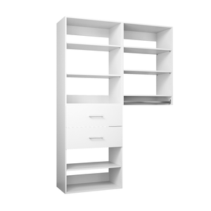YChoiceMe Two Tier Deluxe White Coat Closet