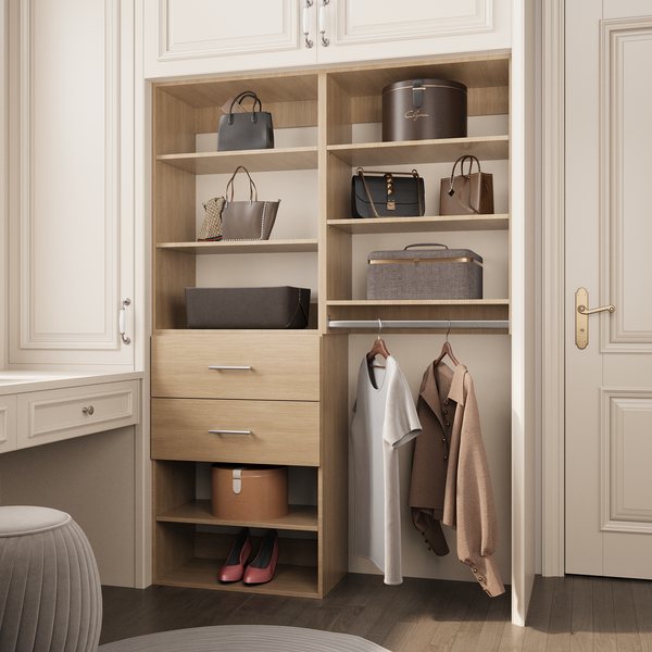 YChoiceMe Two Tier Deluxe White Coat Closet