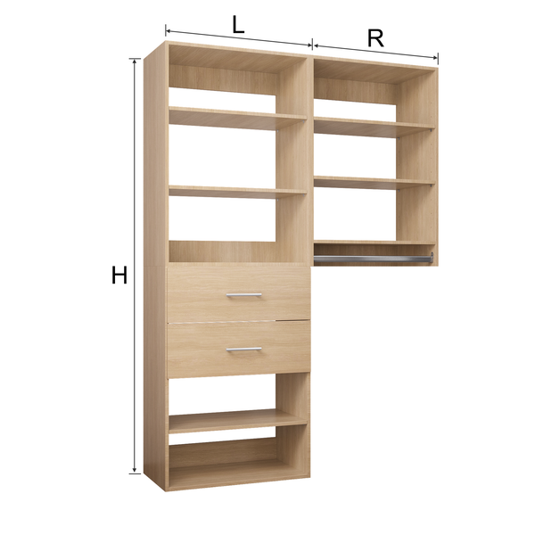 YChoiceMe Two Tier Deluxe White Coat Closet