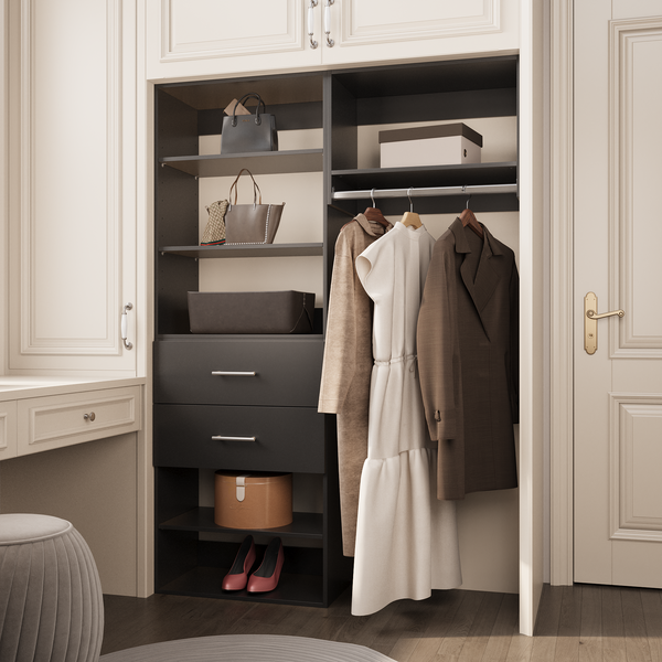 YChoiceMe Solid Wood Closet Organizer System