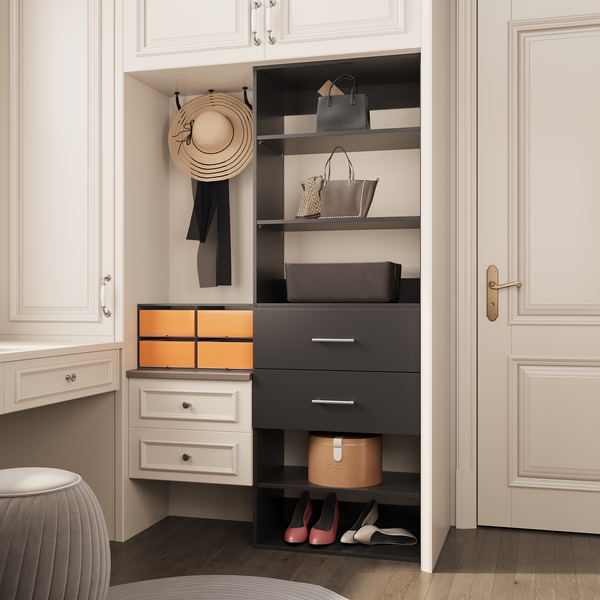 YChoiceMe Two Drawer Wooden Organizer For Tight Spaces