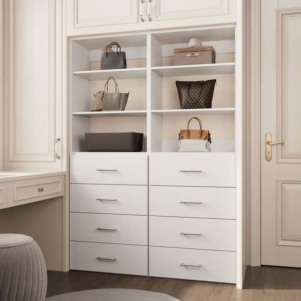 Modular Wardrobe System With 8 Drawers