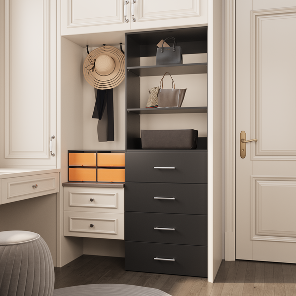 YChoiceMe 4-Drawer And 3-Drawer Open Storage Cabinet