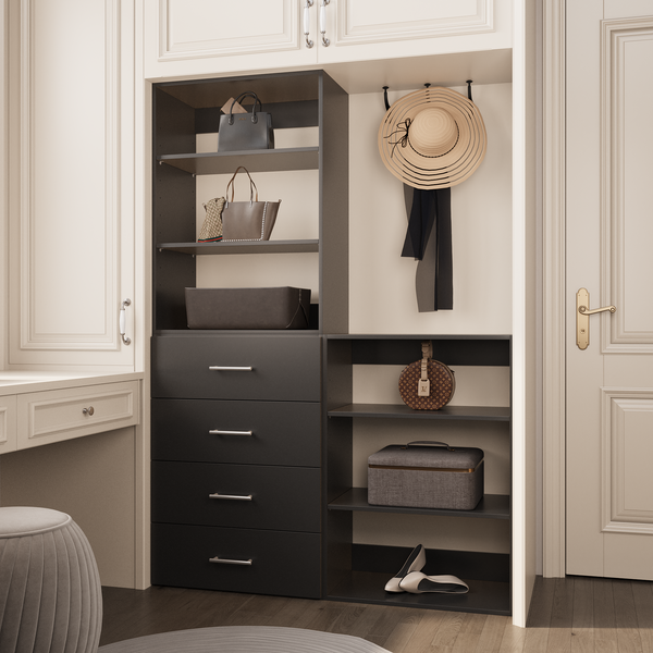 Modular Wardrobe System With 4 Drawers