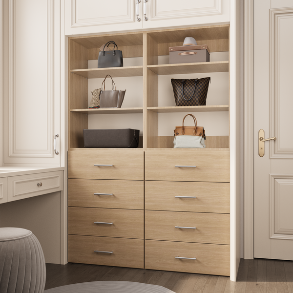 Modular Wardrobe System With 8 Drawers