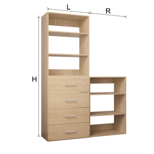 Modular Wardrobe System With 4 Drawers