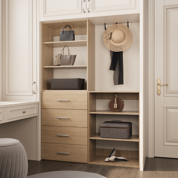 Modular Wardrobe System With 4 Drawers