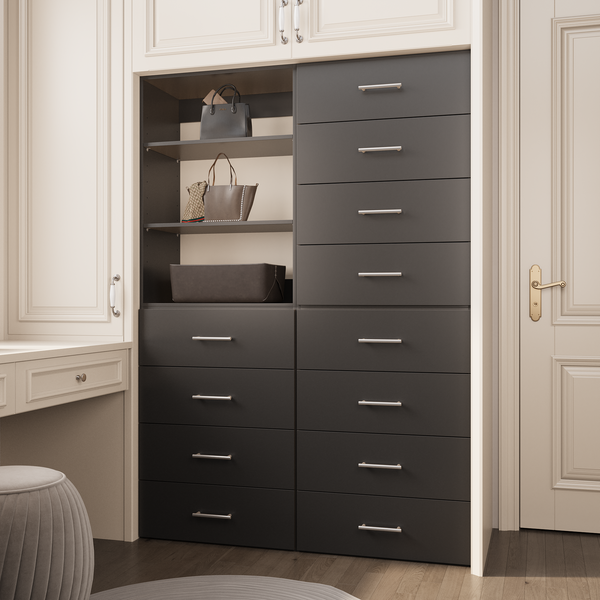 YChoiceMe White Storage Armoire With Drawers