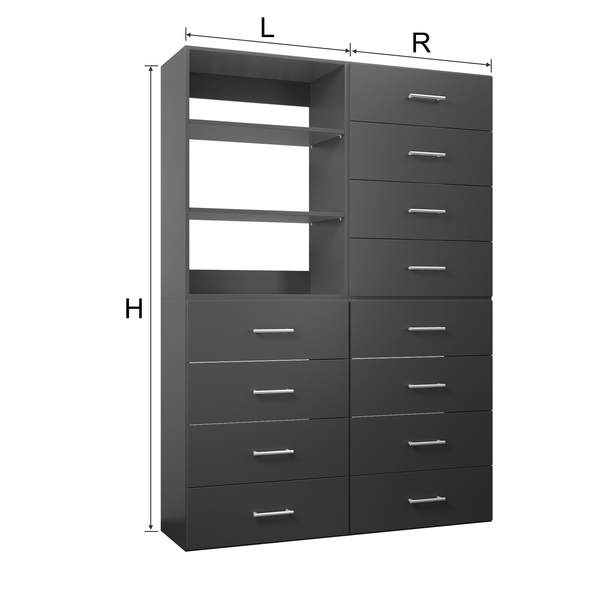YChoiceMe White Storage Armoire With Drawers