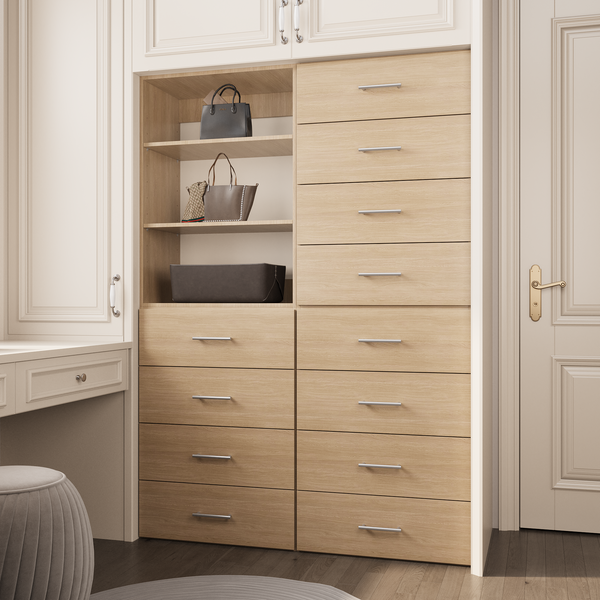 YChoiceMe White Storage Armoire With Drawers