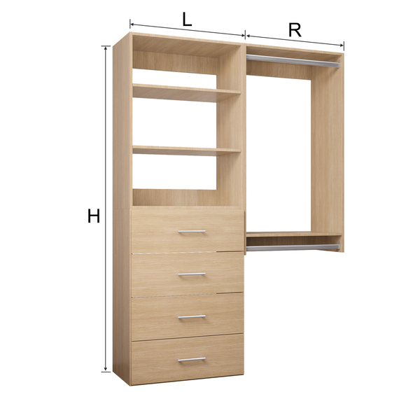 YChoiceMe White Storage Armoire With Drawers