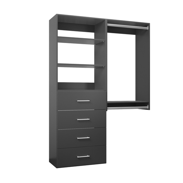YChoiceMe White Storage Armoire With Drawers