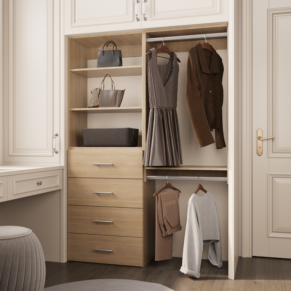 YChoiceMe White Storage Armoire With Drawers