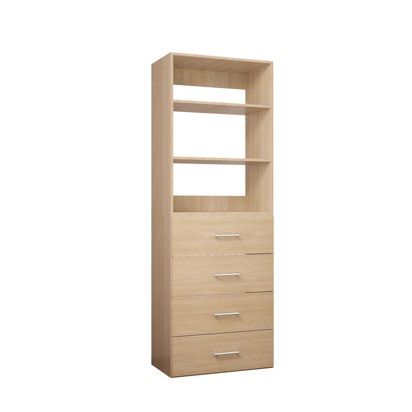 YChoiceMe 4-Drawer And 3-Drawer Open Storage Cabinet