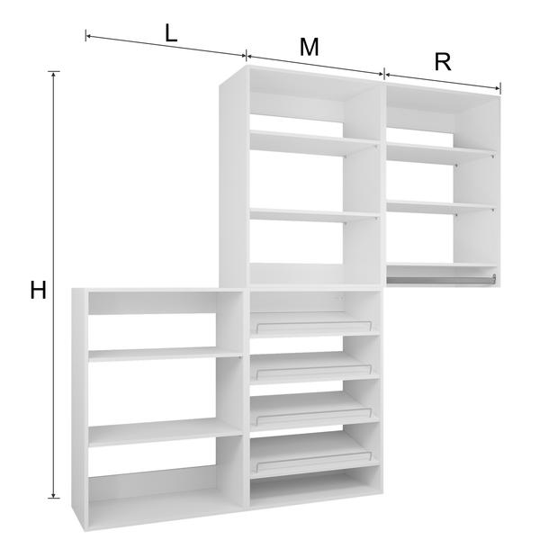 YChoiceMe Simple Style Open Wardrobe