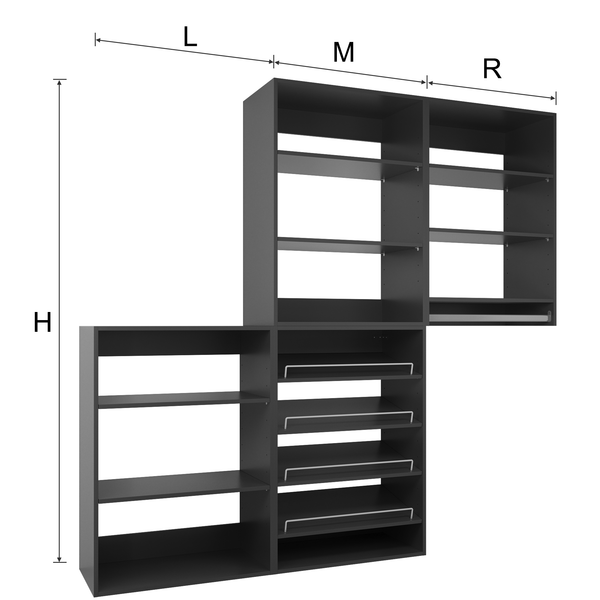 YChoiceMe Simple Style Open Wardrobe