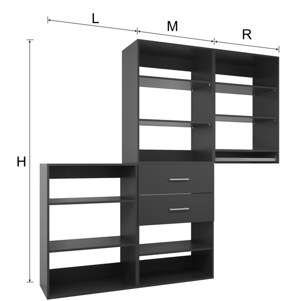 YChoiceMe Storage Cabinet With Drawers Set