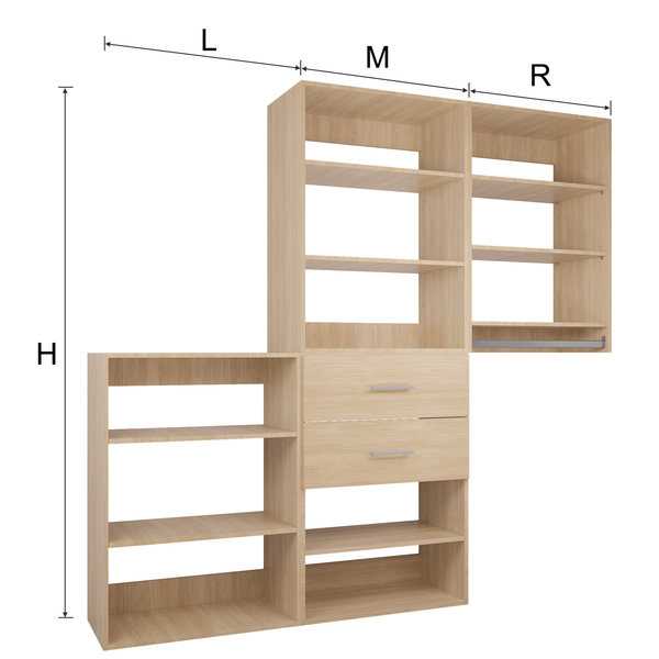 YChoiceMe Storage Cabinet With Drawers Set