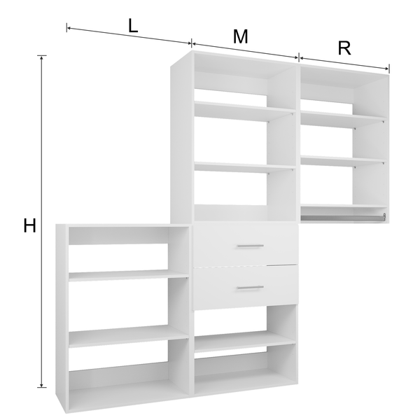 YChoiceMe Storage Cabinet With Drawers Set