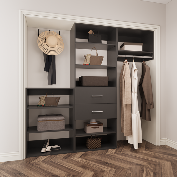 YChoiceMe Walk-In Wardrobe With Drawers Set