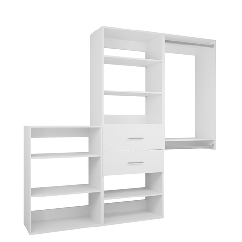 YChoiceMe 58.5-94.5'' W Closet System Starter Kit