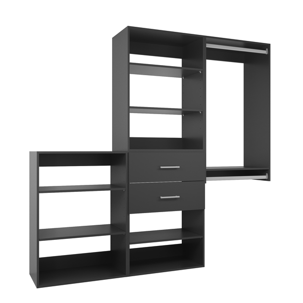 YChoiceMe 58.5-94.5'' W Closet System Starter Kit