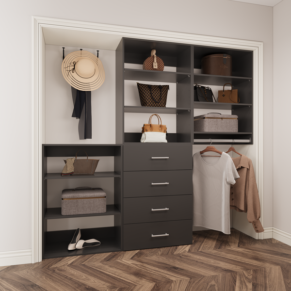 YChoiceMe Bedroom Closet System 3-Piece Kit