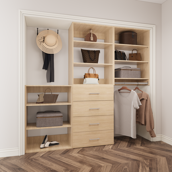 YChoiceMe Bedroom Closet System 3-Piece Kit
