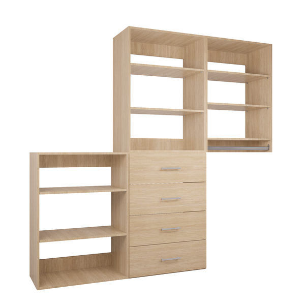 YChoiceMe Bedroom Closet System 3-Piece Kit
