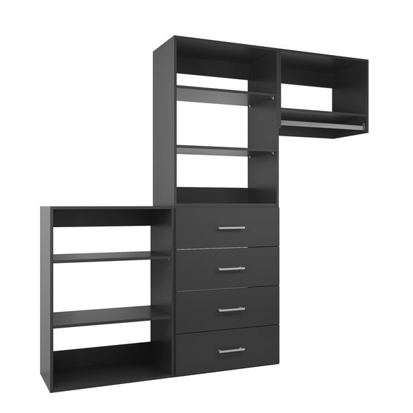 YChoiceMe 58.5-94.5 In Wide Drawer Closet System
