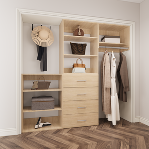 YChoiceMe 58.5-94.5 In Wide Drawer Closet System