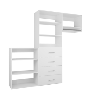 YChoiceMe 58.5-94.5 In Wide Drawer Closet System