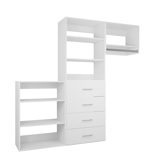 YChoiceMe 58.5-94.5 In Wide Drawer Closet System