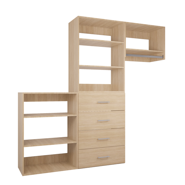 YChoiceMe 58.5-94.5 In Wide Drawer Closet System