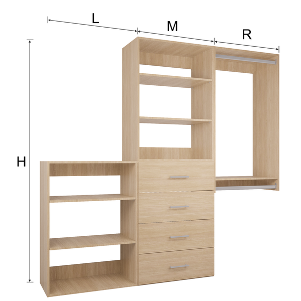 YChoiceMe Drawer Closet System