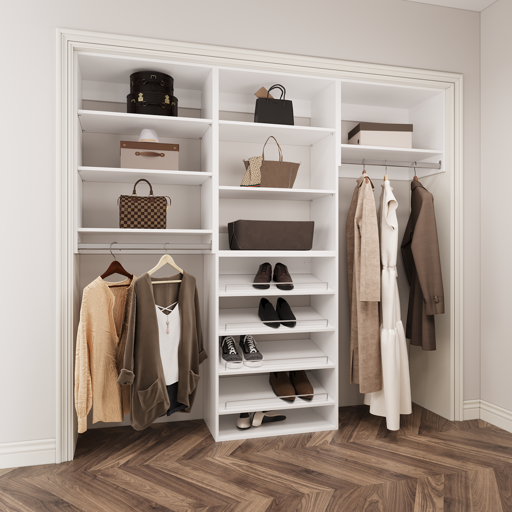 YChoiceMe White Wardrobe Furniture Set