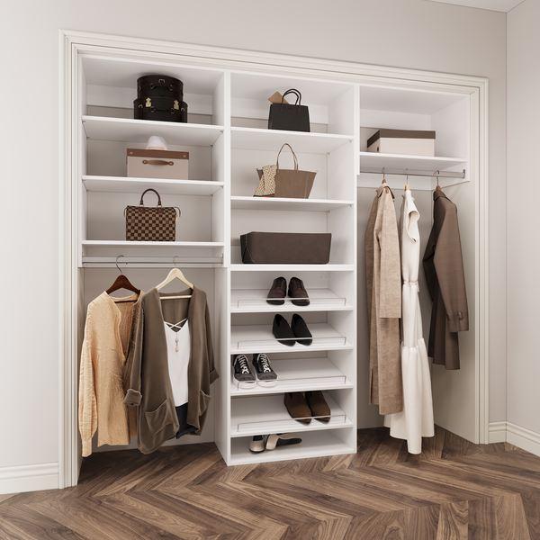 YChoiceMe White Wardrobe Furniture Set