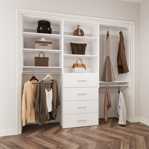 Closet Organizing System With Drawers